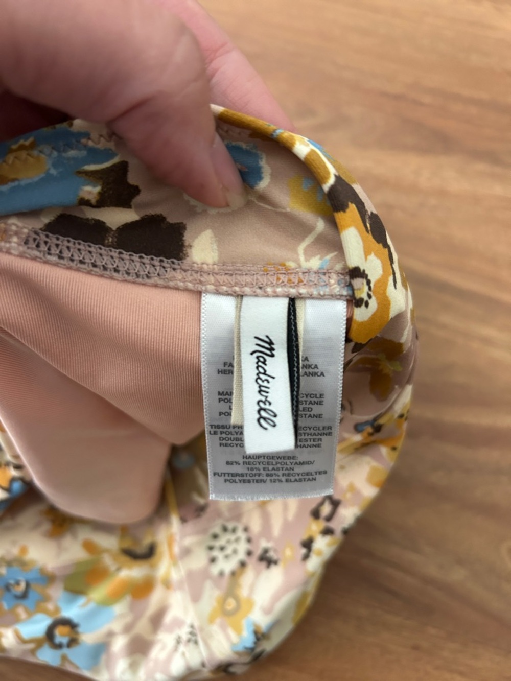 MADEWELL  Second Wave High-Cut Bikini. Size L - Picture 9 of 12